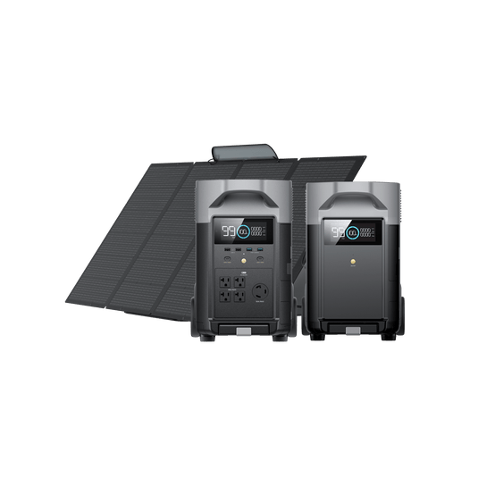 DELTA Pro+DELTA Pro専用エクストラバッテリー+400Wソーラーパネル